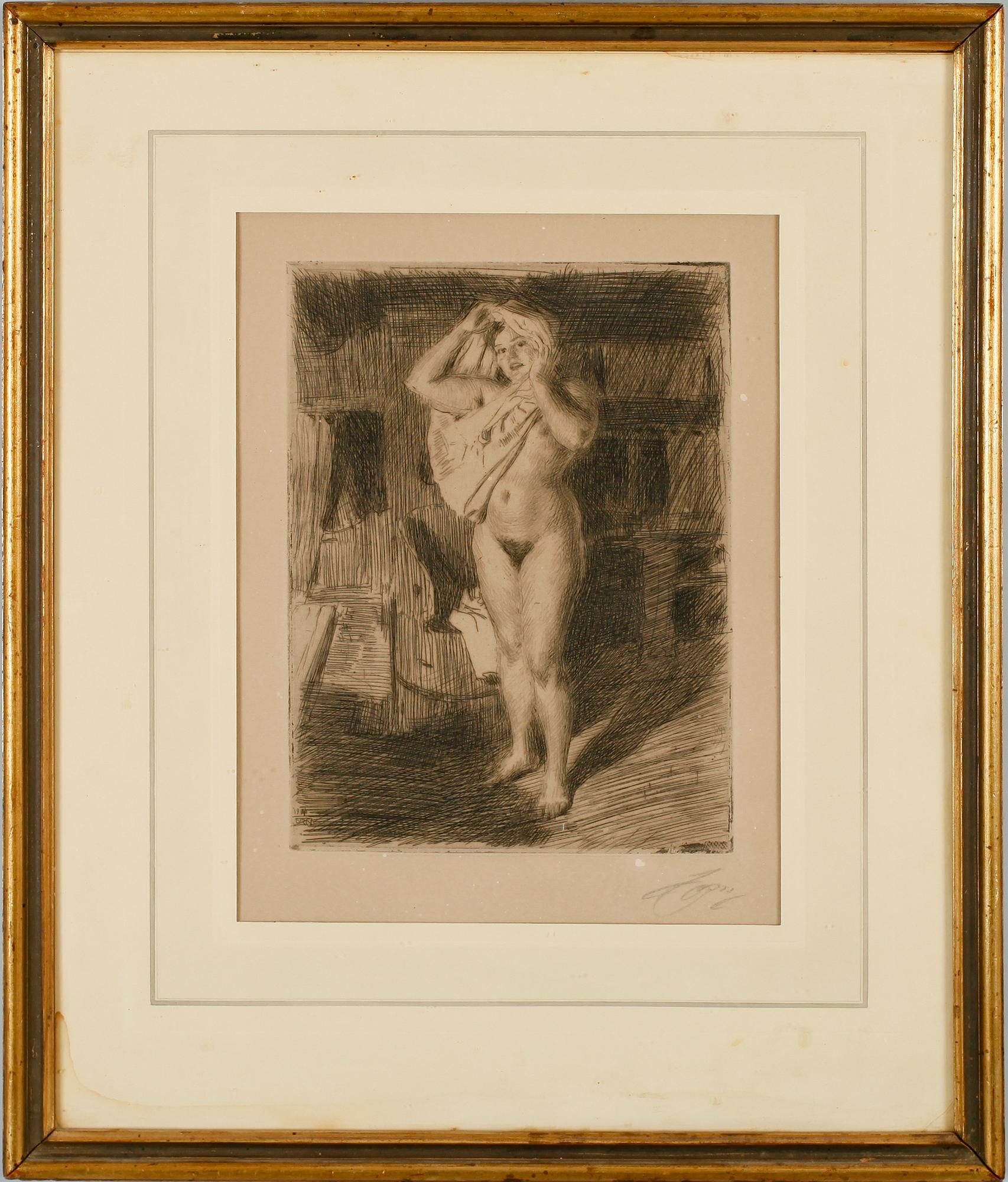 ANDERS ZORN, etsning, sign.