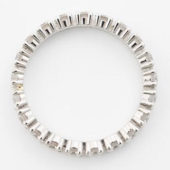 Ring, Cartier, helallians platina med briljantslipade diamanter.