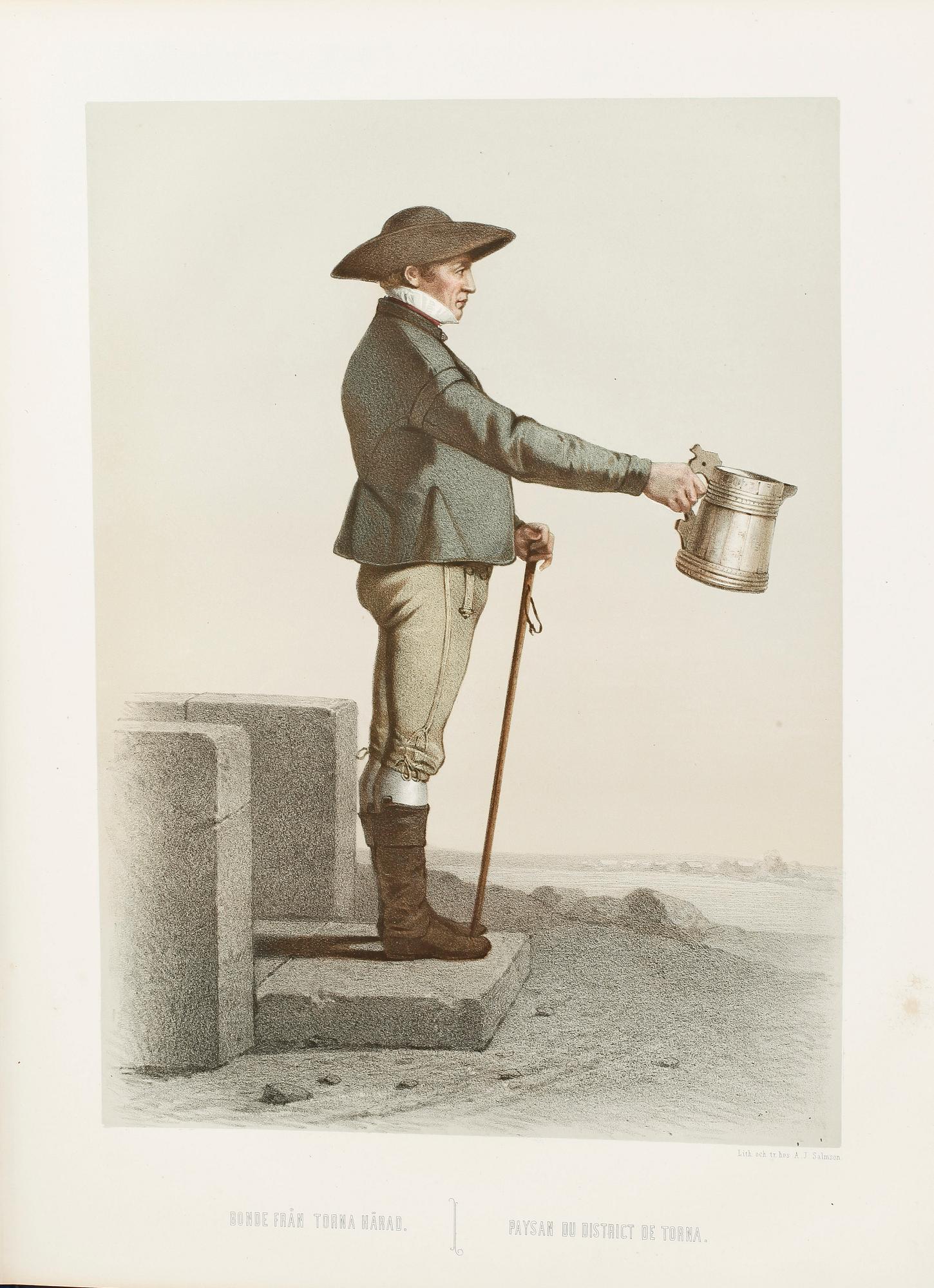 BOK, "Skånska folkdräkter", av A. Kurck/O. Wallgren, Stockholm 1872.