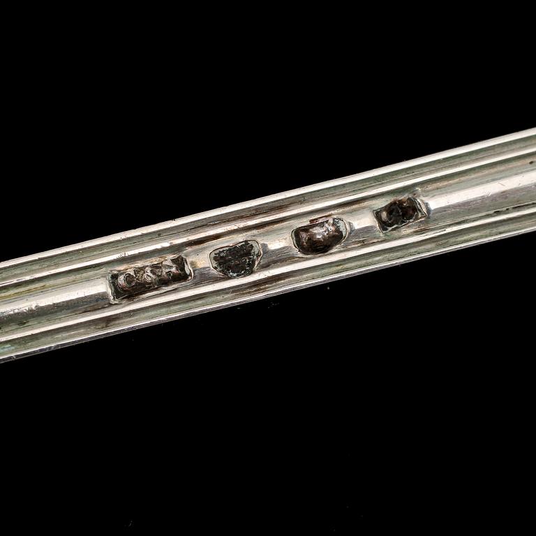 PARTI BESTICK, 22 st, silver, 1800/1900-tal. Total vikt 340 g.