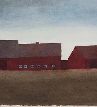 Philip von Schantz, watercolor, signed and dated -92.
