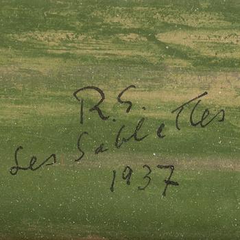 RAGNAR SANDBERG, watercolour & gouache, signed and dated Les Sablettes 1937.