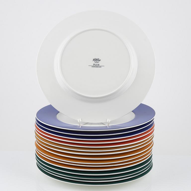 16 plates, Rörstrand, "Plus".