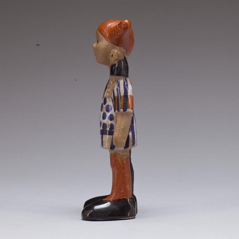 FIGURIN, stengods. "Pippi Långstrump", Lisa Larson, Gustavsberg.