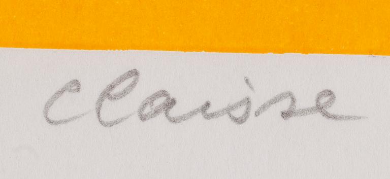 GENEVIÈVE CLAISSE, serigrafier, 3 st, signerade och numrerade 51/110.