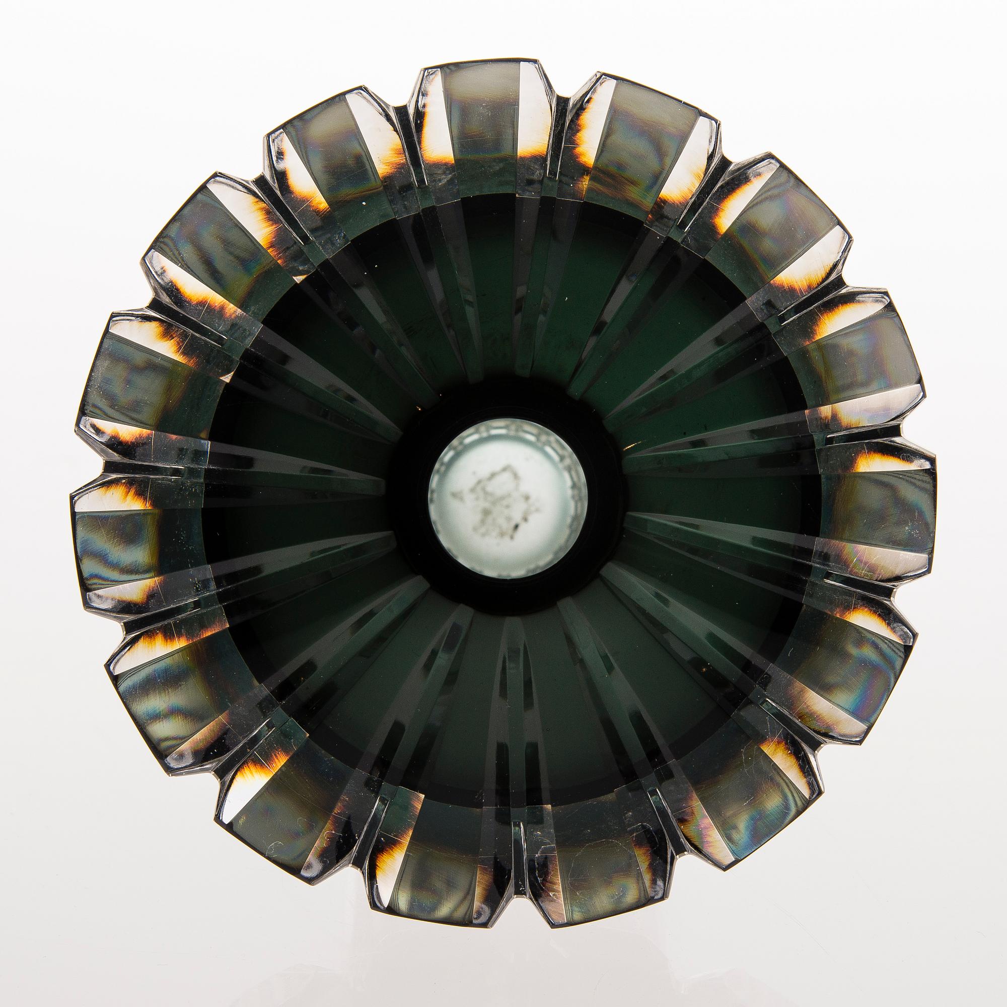 A 'Tattara' glass vase, signed Nanny Still Riihimäen Lasi Oy, produced 1967-1968.
