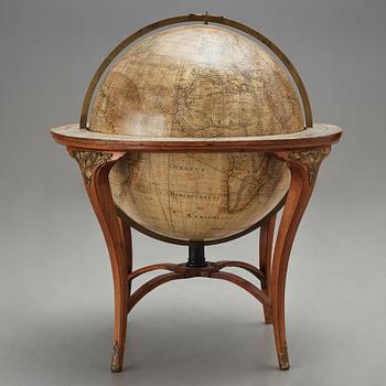 A pair of Swedish terrestial and celestial globes by  Andreas Åkerman 1766.