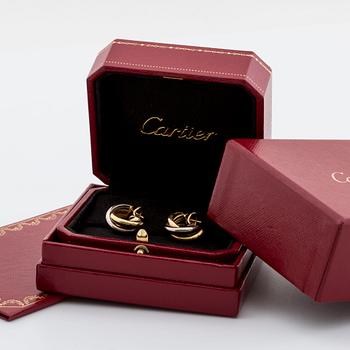 CARTIER EARRINGS "trinity" 18K gold.