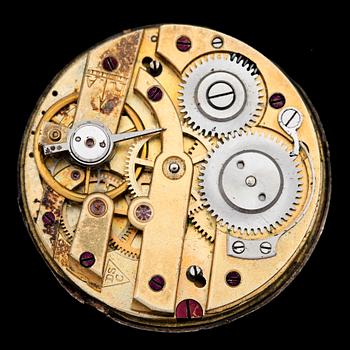 FICKUR, 2st, 18k guld, 1800-tal. Vikt (exkl urverk) 22,1g.