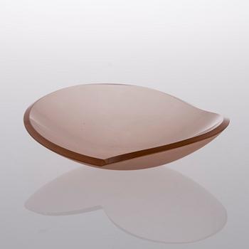 A 'rose leaf' dish for Nuutajärvi, Finland. Designed 1948.