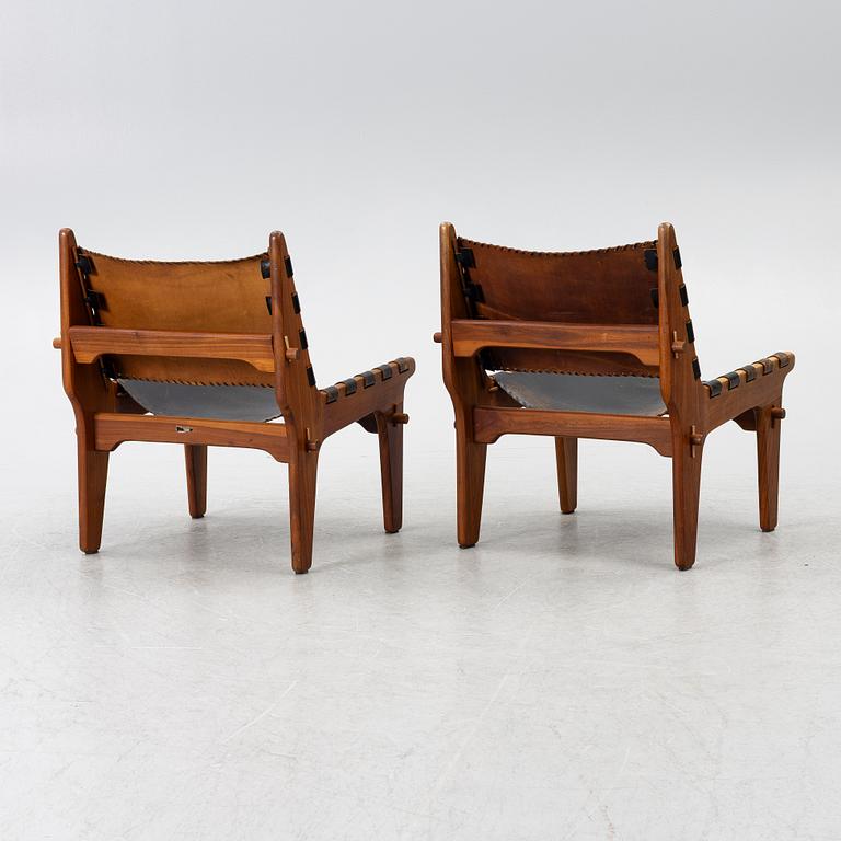 Angel Pazmino, fåtöljer, ett par med fotpallar, INCO, El Salvador, 1960-tal.