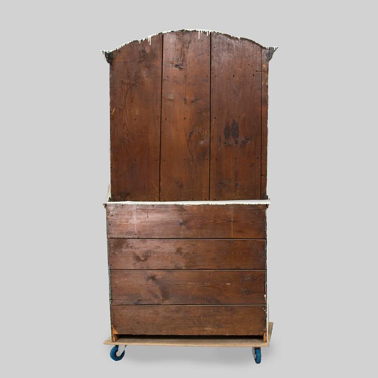 A Swedish Rococo cupboard, 18th century.