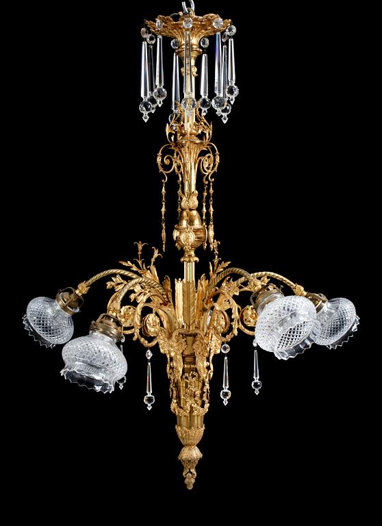 TAKARMARTUR, förgylld brons, 1800-tal. H 101.