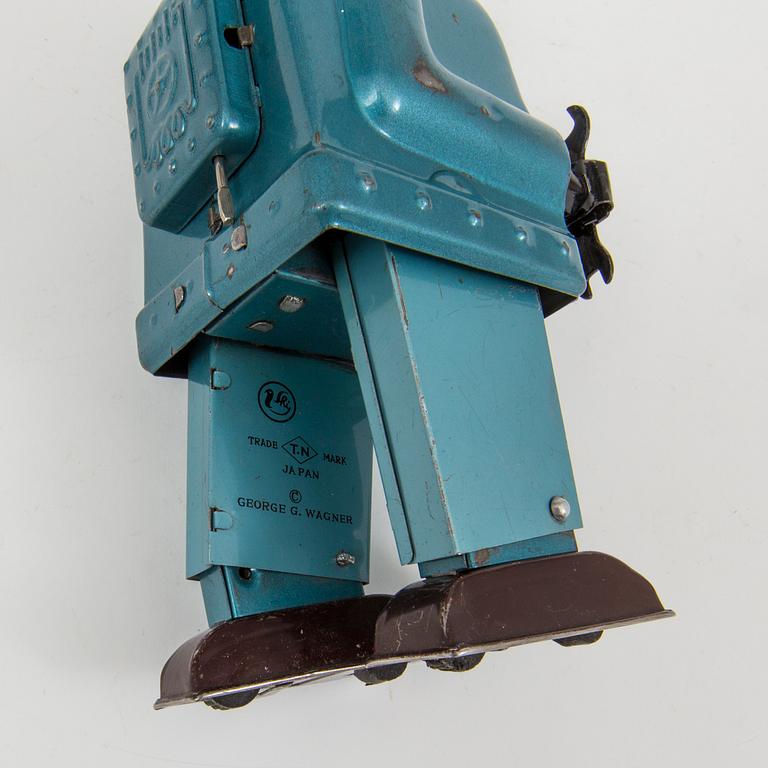 A tinplate Nomura Toys "Ratchet Robot" designed by George Wagner, Japan, 1950s.