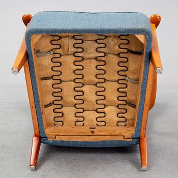 A Dux beech easy chair, Sweden, 1940's/50's.