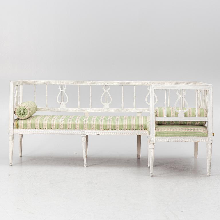 Salongsgrupp, gustaviansk, 1800-talets början.