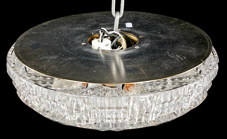 TAKLAMPA, Orrefors, 1900-talets mitt. Höjd 12 cm.