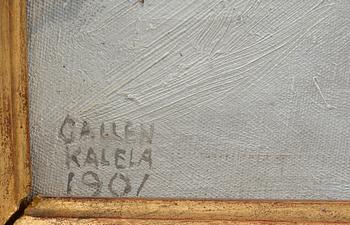 Akseli Gallen-Kallela, "SNÖTÄCKTA KLIPPOR/KALELA.".