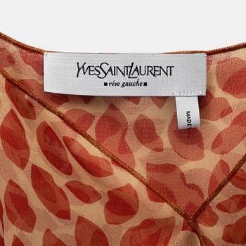 Yves Saint Laurent, a silk blouse, size 36.