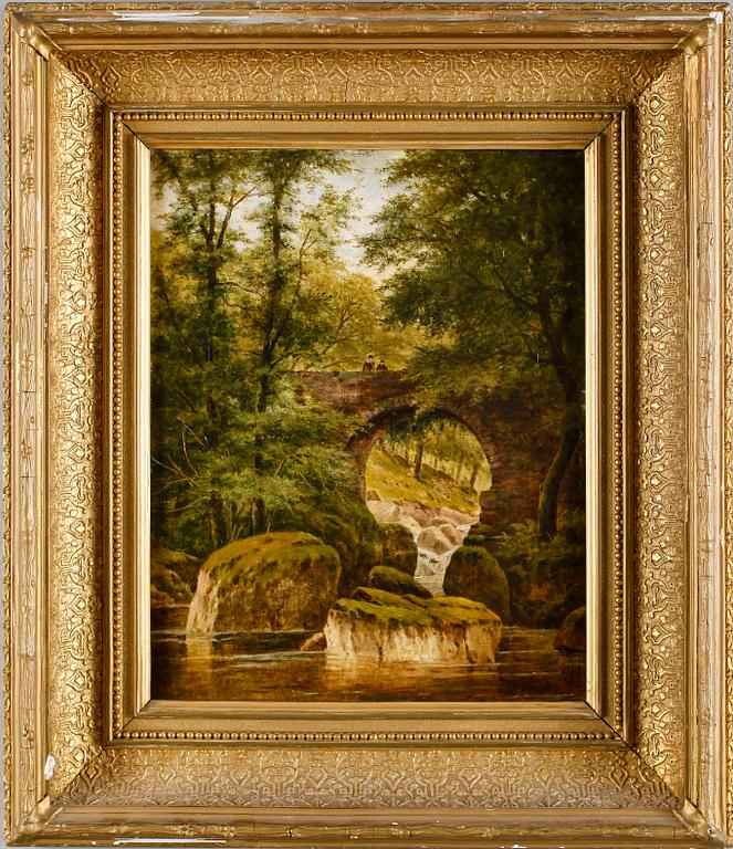 OKÄND KONSTNÄR, olja på pannå, England, 1800-tal.