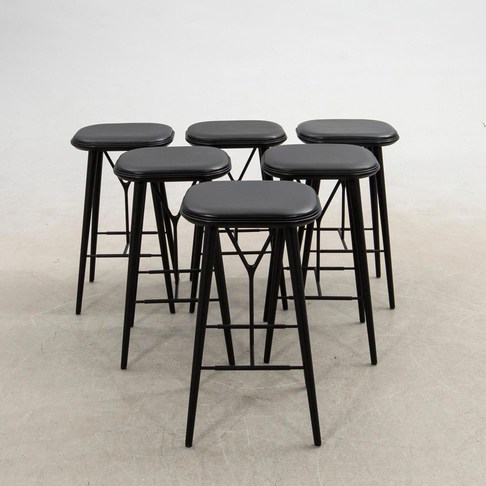 Space Copenhagen, barstolar, 6 st, "Spine", Fredericia, Danmark, 2019.