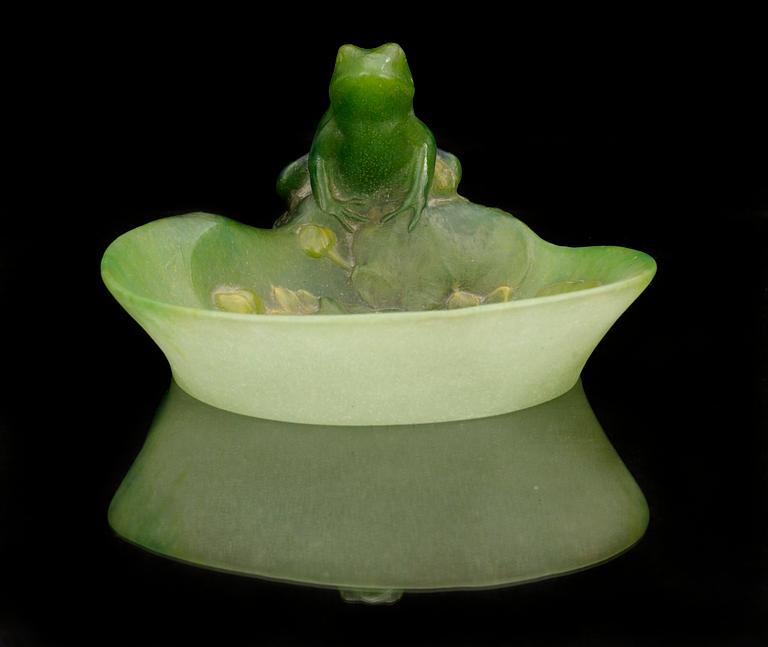 An Almaric Walter & Henri Bergé, ashtray pate de verre, Nancy, France 1920´s.