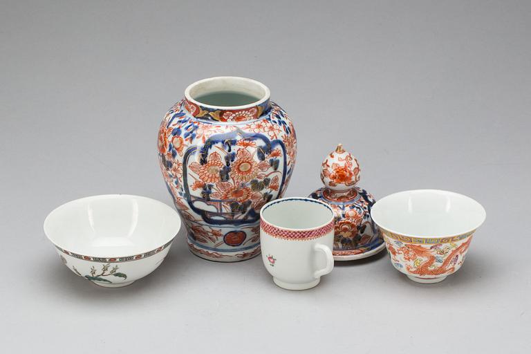 PARTI PORSLIN, 4 delar. Kina, 1800-1900-tal.