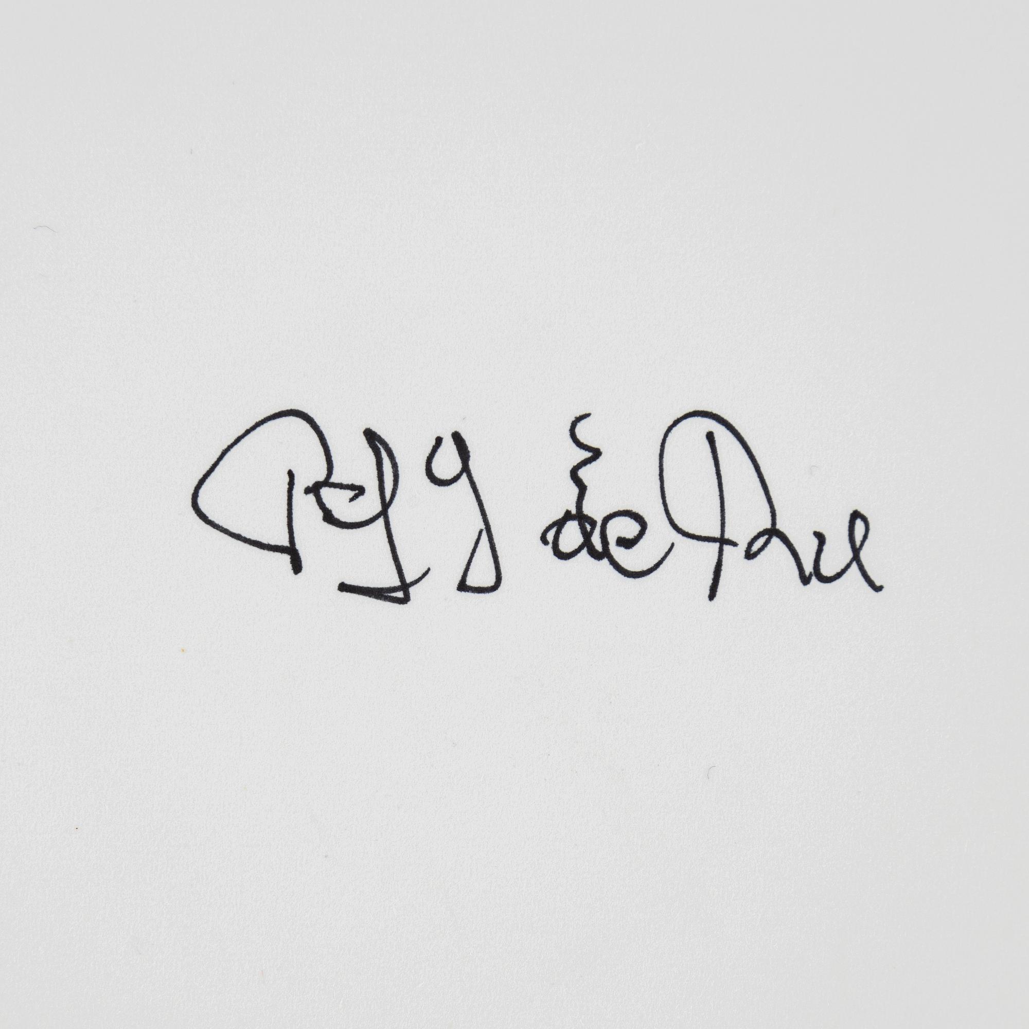 Peter de Ru, photograph signed on verso.
