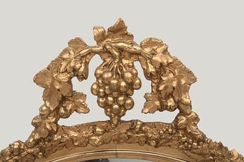 SPEGEL, förgylld, 1800-tal.