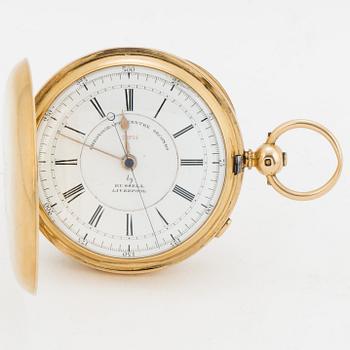 POCKET WATCH, Chronograph centre seconds by Russell Liverpool.