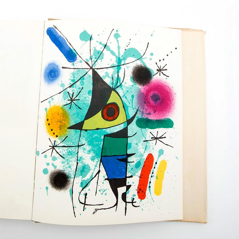 Joan Miró, bok med 11 färglitografier, "Joan Miró Lithographies", Volume I, Maeght, Paris, 1972.