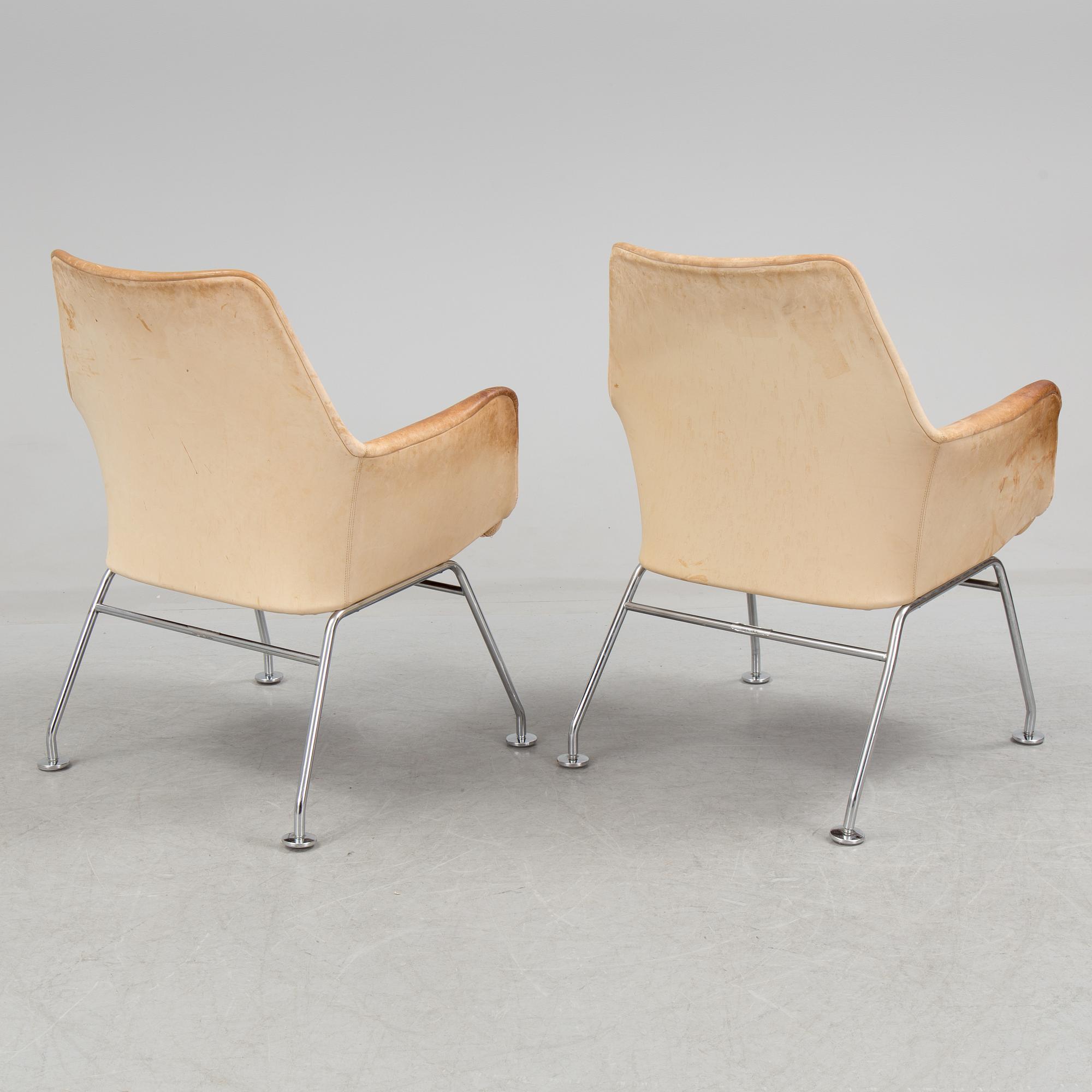 A pair of armchairs "Mirja", designed by Bruno Mathsson, Dux.