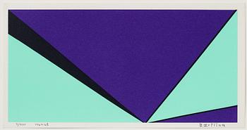 Olle Baertling, silkscreen in colours, 1964-68, signed 3/300.