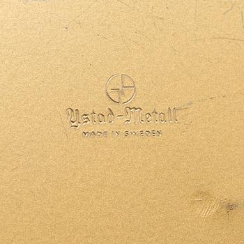 GUNNAR ANDER, ljusstakar, ett par, Ystad metall, 1960-tal.