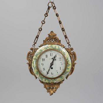 A late 19th century French hanging clock.