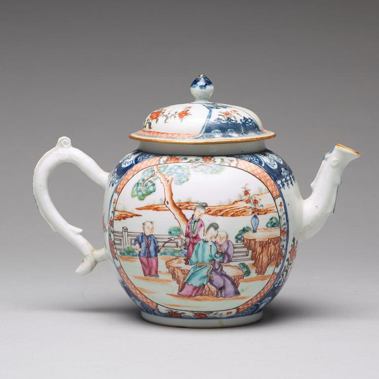 A large famille rose punch pot, Qing dynasty, Qianlong (1736-95).