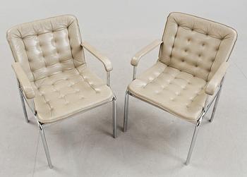 FÅTÖLJER, ett par, 1960/70-tal.