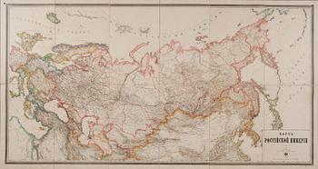 KARTA, Ryska Imperiet, Ryssland sekelskiftet 1800/1900.