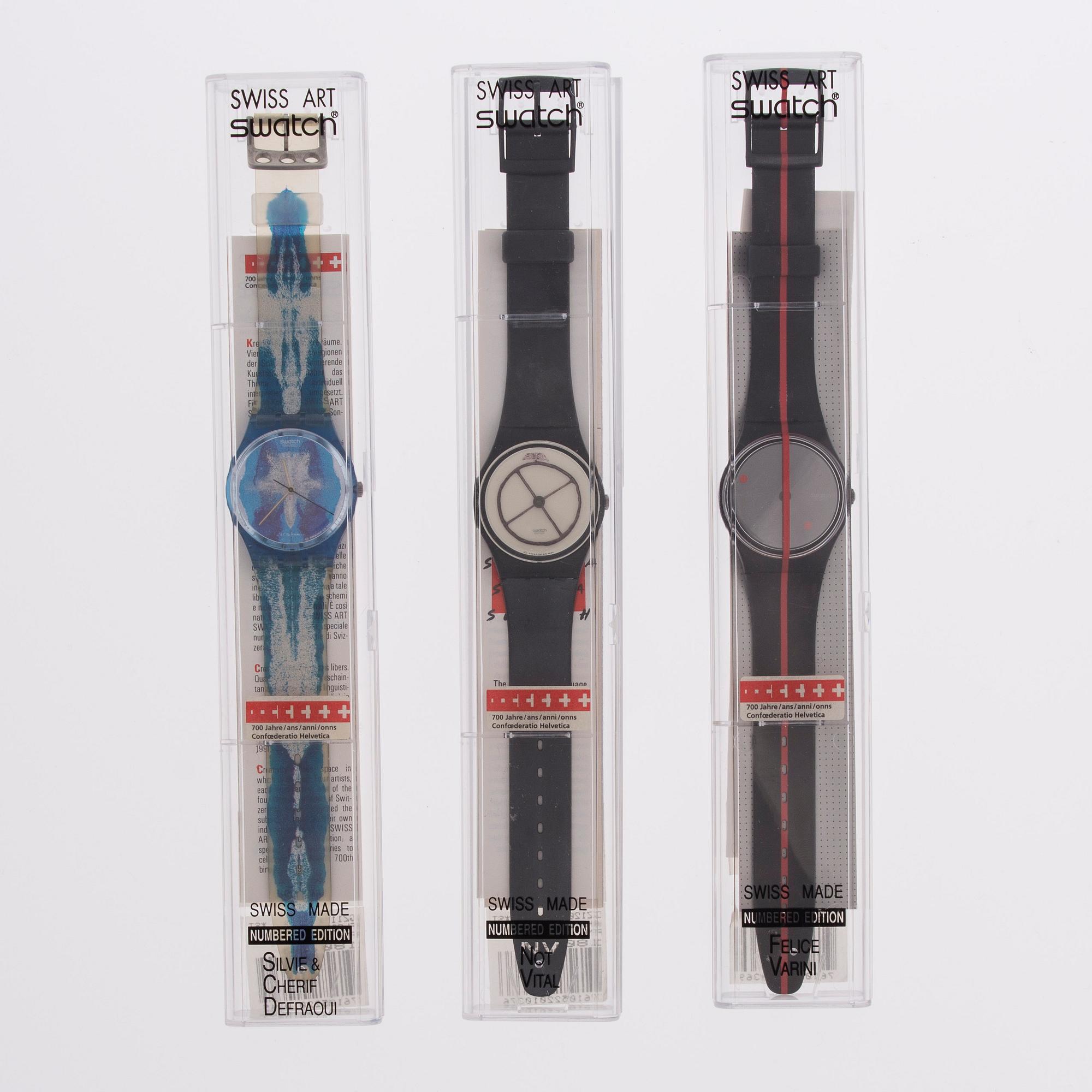 ARMBANDSUR, 3 st, Swatch.