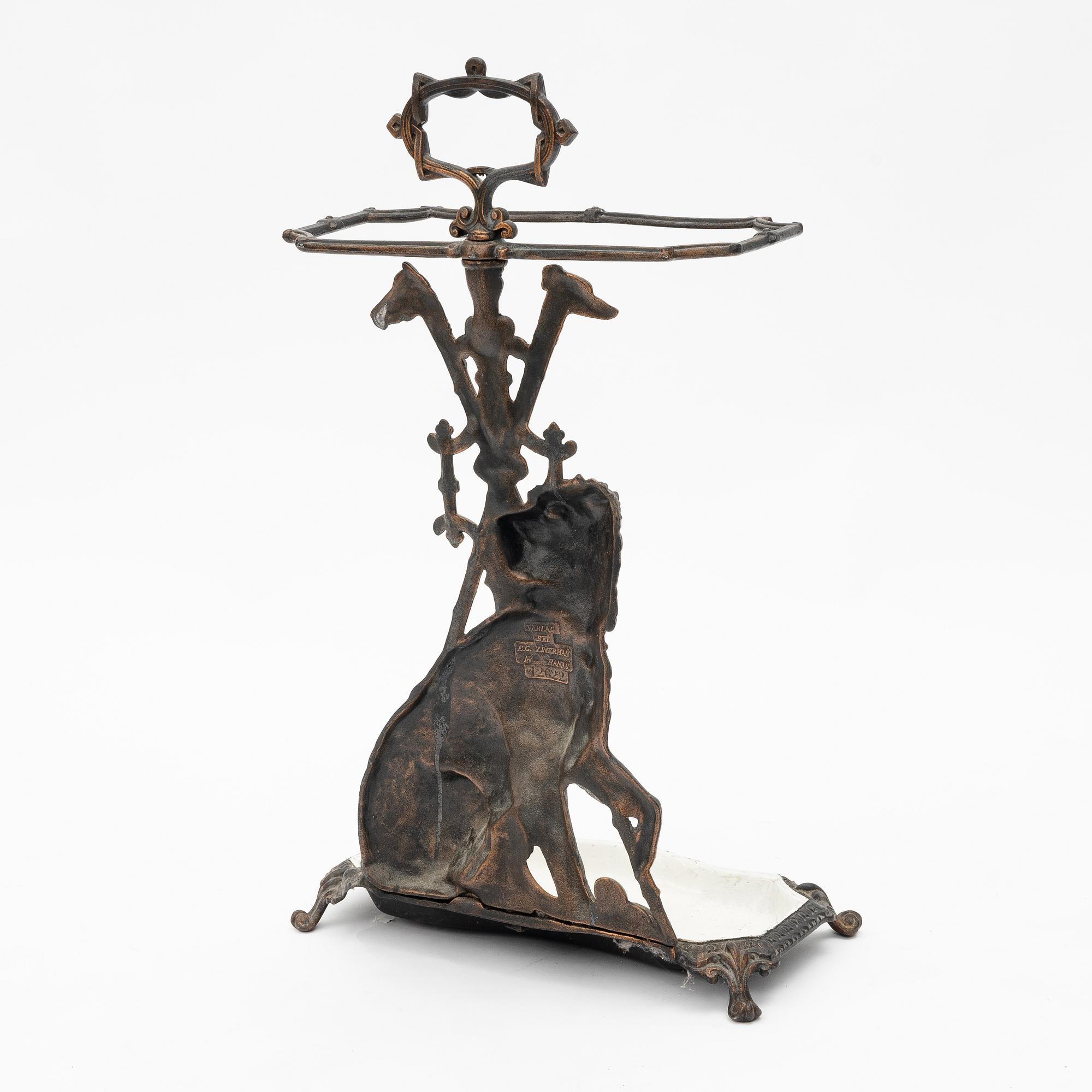 Umbrella stand, circa 1900.