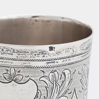 S.M. Ikonnikov, a silver beaker, Moscow 1872.