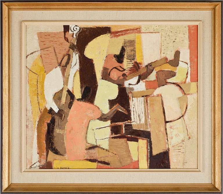 WIM BOSMA, olja på pannå, sign.