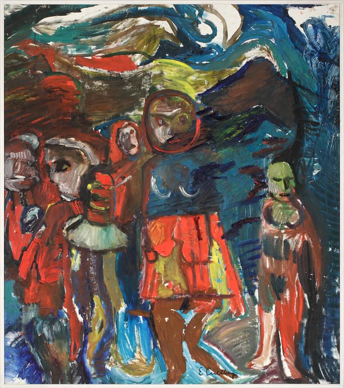 ERLAND CULLBERG, olja på duk, sign,