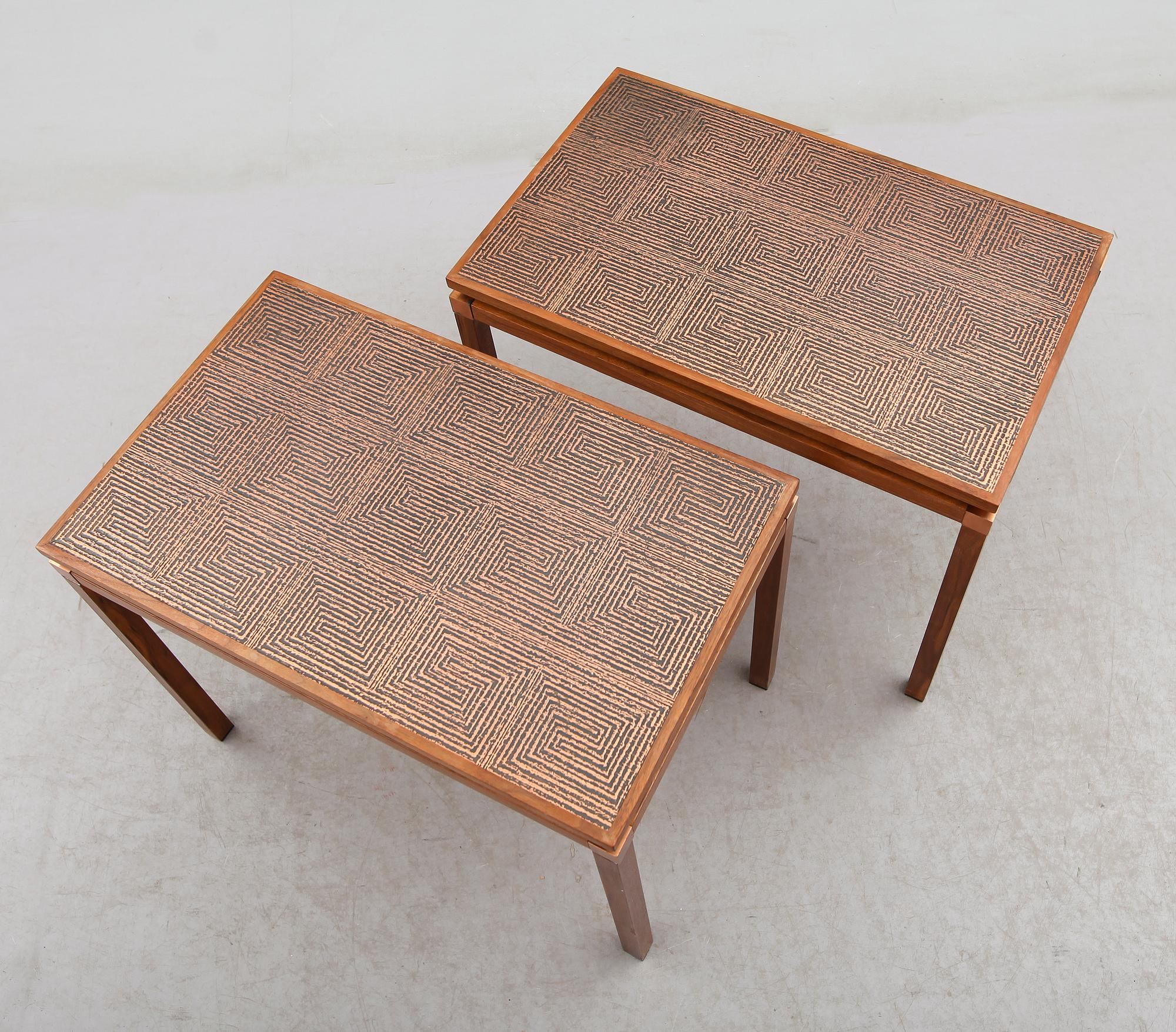 BORD, 1 par, John Mørkegaard, Danmark, 1960-tal.
