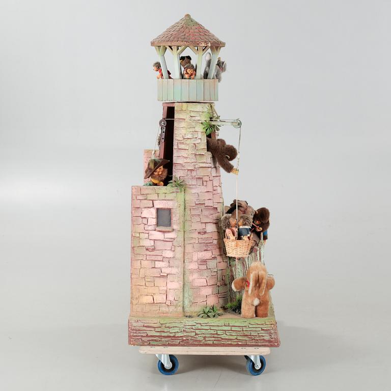 STEIFF, butiksdisplay, omkring 1900-talets mitt/tredje kvartal.