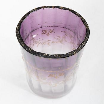 A glass vase, Moser, Karlsbad, circa 1900.