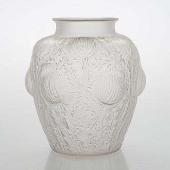 René Lalique, a 'Domrémy' glass vase, 1926.