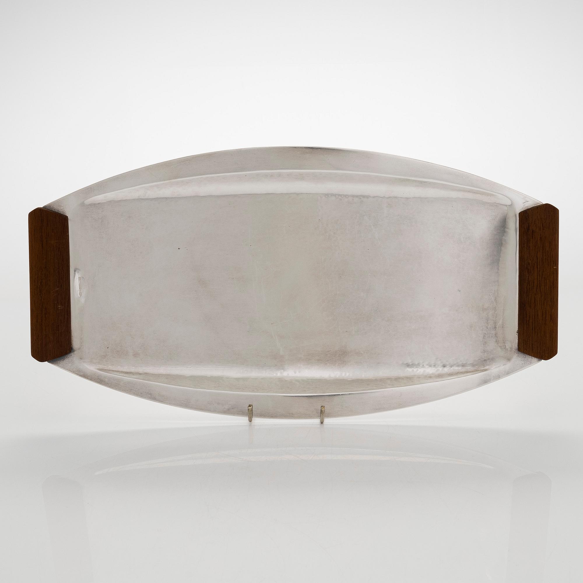 Tapio Wirkkala, bricka, silver, TW 225, Kultakeskus, Tavastehus 1960.