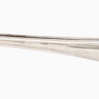 A Swedish silver cutlery set, 'Gammal Fransk', mark of GAB, Eskilstuna 1981-1982 (18 pieces).