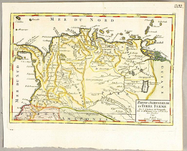 KARTA, Vaugondy 1749.